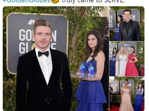 Gadis Manis Pembawa Air Minum Golden Globes Viral di Medsos