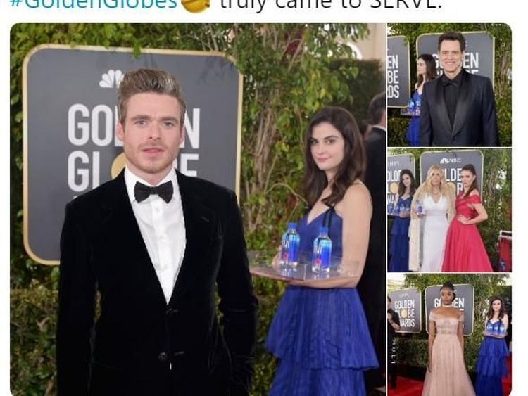 Gadis Manis Pembawa Air Minum Golden Globes Viral di Medsos