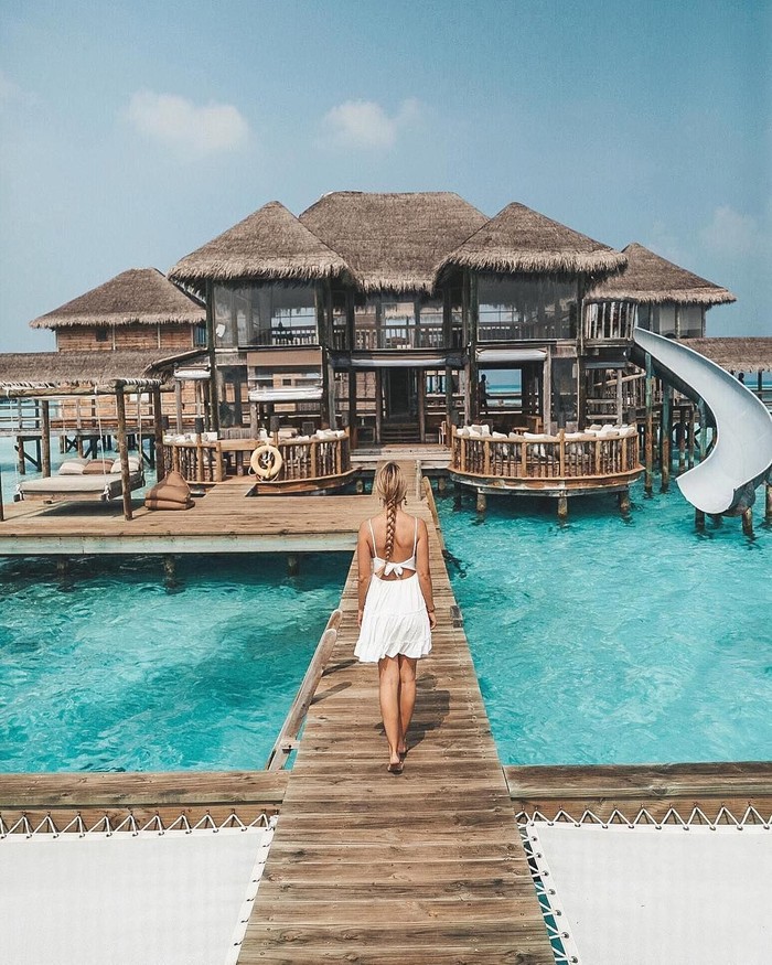 Before After kebakaran di Gili Lankanfushi, Maldives