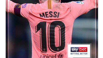 Nomor 10 di kostum Lionel Messi persis dengan selisih angka antara Real Madrid dan Barcelona di Liga Spanyol, di mana Barcelona di posisi satu dan Madrid posisi kelima. Foto: istimewa