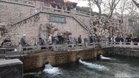 Di Kota Jinan, Provinsi Shandong, China, terdapat sumber mata air paling bersih di dunia. Inilah Black Tiger Spring kebanggan Kota Jinan. (Bonauli/detikTravel)