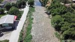 Penampakan Sungai Sampah di Tarumajaya Bekasi dari Langit