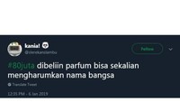 Netizen juga menyindir berbagai perumpamaan lain dengan uang Rp 80 juta. Ada yang memilih membeli detergen hingga membeli parfum untuk mengharumkan nama bangsa. Duh! Foto: instagram/twitter