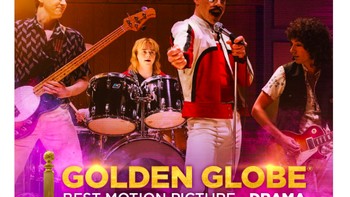 Akun Twitter Resmi film Bohemian Rhapsody memajang dengan bangganya kemenangan mereka. Foto: istimewa
