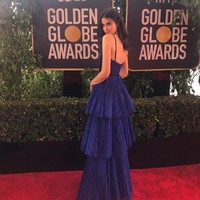 Beberapa jam lalu, Kelleth pun mem-posting foto di area acara Golden Globes. Wanita yang tampil dengan gaun biru itu pasti merasa bangga bisa tampil di Golden Globes. Not the worst way to spend a Sunday... #goldenglobesfijigirl #fijiwatergirl tulisnya.  Foto: Instagram (@Kellethcuthbert)