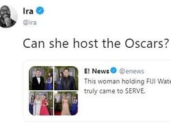 Gadis Manis Pembawa Air Minum Golden Globes Viral di Medsos