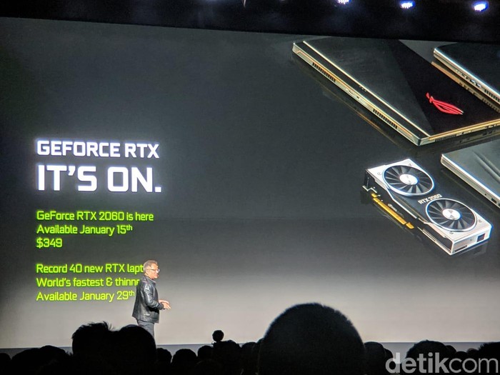 GeForce RTX 2060 diperkenalkan. Foto: Adi Fida Rahman/detikINET GeForce RTX 2060 diperkenalkan. Foto: Adi Fida Rahman/detikINET