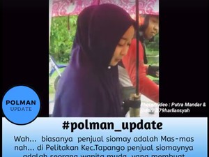 Ini Status Wanita Cantik Penjual Siomay yang Viral