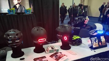 Helm sepeda pintar. Foto: detikINET/Adi Fida Rahman