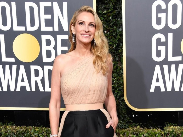 BEVERLY HILLS, CA - JANUARY 06:  Julia Roberts attends the 76th Annual Golden Globe Awards at The Beverly Hilton Hotel on January 6, 2019 in Beverly Hills, California.  (Photo by Frazer Harrison/Getty Images)