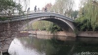 Memasuki awal musim dingin, daun-daun yang berguguran membuat suasana jadi romantis. (Bonauli/detikTravel)