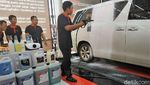 Cuci Mobil Minim Sentuhan Tangan di SPBU