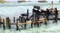 Kebakaran melalap villa ini pada tengah malam waktu setempat. Api cepat menyebar karena angin kencang di Maldives saat kejadian. Beruntung tidak jatuh korban jiwa baik dari tamu maupun staf resort. (dok. Gili Lankanfushi)
