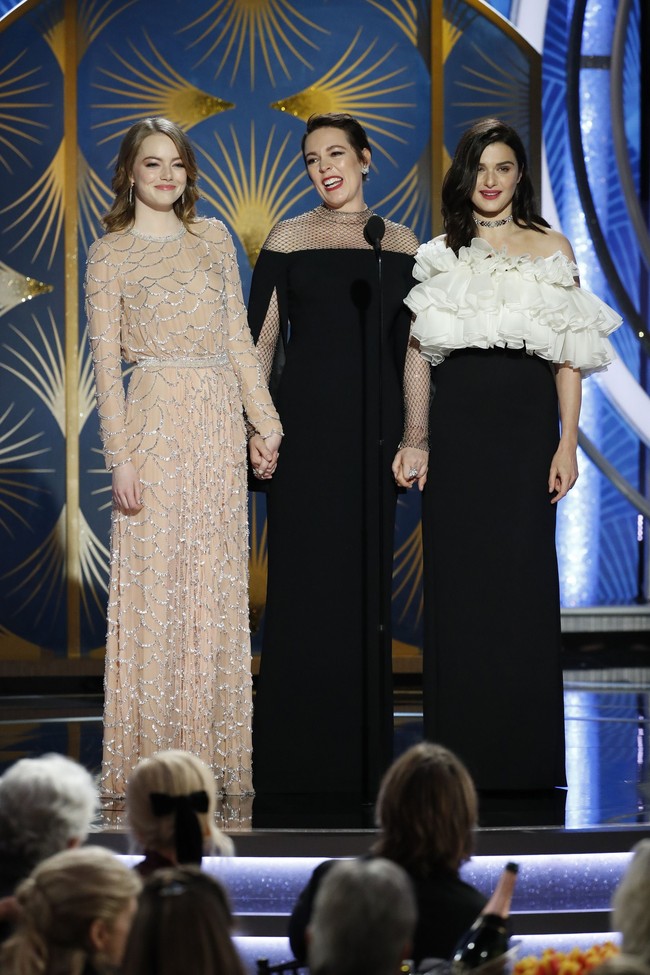 Emma Stone dinominasikan sebagai Best Supporting Actress dari film The Favourite. Cerita tentang drama komedi dari abad 18 tersebut mendapat lima nominasi di Golden Globes tahun ini. Foto: Getty Images