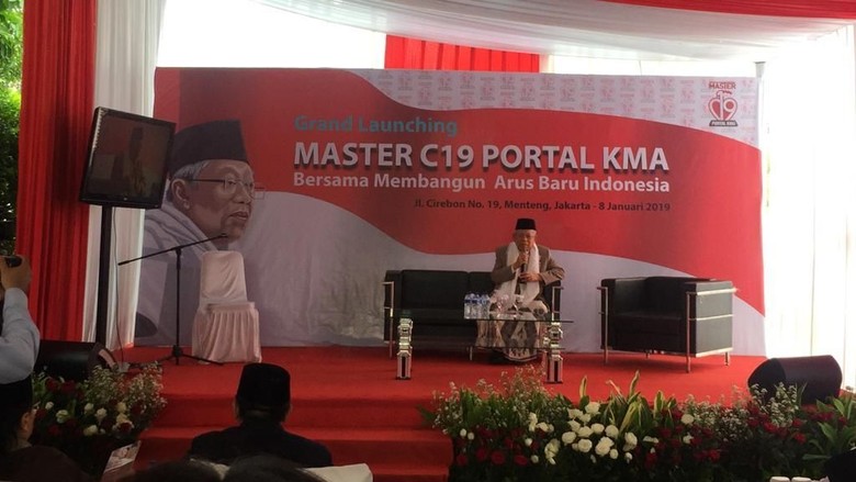 Maruf Amin Resmikan Portal Khusus bagi Relawan Maruf Amin Resmikan Portal Khusus bagi Relawan