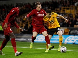 Melawat ke Molineux Stadium, Selasa (8/1/2019) dini hari WIB, Liverpool merombak tim dan menurunkan sembilan pemain berbeda dari laga kontra Manchester City. Xherdan Shaqiri dan bek muda Rafael Camacho dimainkan. (Darren Staples/Reuters)