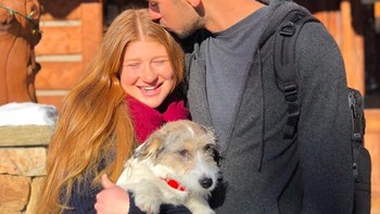 “Selamat hari jadi pertama, sayangku,” tulis Nassar di foto ini yang dipajang awal tahun 2018. Foto: Instagram