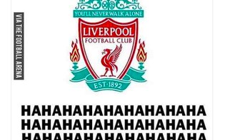 Sepertinya netizen ini senang sekali Liverpool tumbang. Foto: istimewa