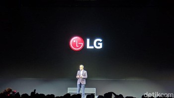 LG menghelat acara peluncuran di Mandalay Bay, Las Vegas pada Senin (7/1/2019). (Foto: Adi Fida Rahman/detikINET)