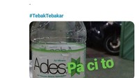 Hayo apa air putih yang bikin joget? Adespacito...  Foto: Twitter