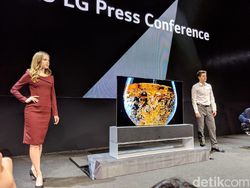 TV Anyar LG Pakai Layar Gulung, Jadi Jago Ngumpet