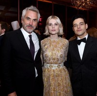 Terima kasih Lucy Boynton. Kamu telah menjadi pendukungku, tempatku mencurahkan hati, cintaku. Terima kasih banyak, ucapnya romantis di penghargaan tersebut, Kamis (3/1/2019). Foto: Getty Images