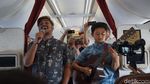 Foto: Garuda Indonesia Bikin Konser Musik di Udara