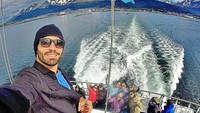 Selfie tatkala berlayar di Ushuaia, Argentina. (dr_brunofonseca/Instagram)