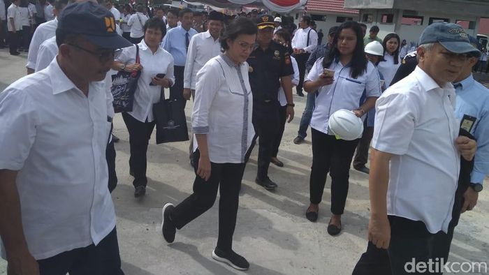 Menteri Keuangan Sri Mulyani di Papua Foto: Muslimin Abbas Menteri Keuangan Sri Mulyani di Papua Foto: Muslimin Abbas