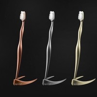 Reinast Luxury Toothbrush, sikat gigi berbahan titanium ini dijual seharga USD 4,375 atau sekitar Rp 62 juta. Terbuat dari titanium, sikat gigi buatan Jerman ini memiliki lapisan antibakteri di antara sikat dan kepala sikatnya. Selain tahan lama, kepala sikat juga bisa diganti sehingga tidak perlu dibuang setelah enam bulan pemakaian, seperti sikat gigi pada umumnya. Foto: Dok. Luxury Launches