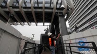 JPO Bunderan Senayan itu juga nantinya akan dilengkapi dengan lift sehingga memudahkan bagi penyandang disabilitas.