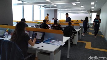  Realme baru menempati kantor barunya ini kemarin, Selasa (8/1/2018). (Foto: detikINET/Muhamad Imron Rosyadi)