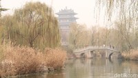 Di sisi danau juga ada taman-taman kecil yang tak kalah cantik. (Bonauli/detikTravel)