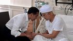 Potret Jokowi dan Prabowo Jenguk Ustaz Arifin Ilham