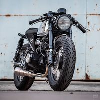 Si Mungil Honda Monkey Pakai Jubah Cafe Racer