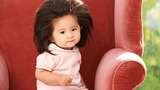Cute! Bayi yang Dulu Viral karena Rambut Super Tebal, Kini Jadi Model Sampo