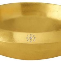 Wastafel dari LE&G ini dijual USD 80,000 atau sekitar Rp 1,1 miliar. Wastafel bernama Blido Sink ini terbuat dari aluminum yang dilapisi emas 24 karat. Selain itu di bagian depannya tersemat sembilan berlian. Foto: Dok. Luxury Launches