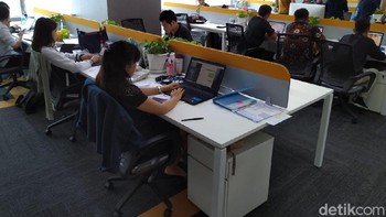 Sebelumnya, kantor mereka berada di daerah Pluit, Jakarta Utara. Saat ini pun jumlah karyawan yang bekerja masih belum terlalu banyak.  (Foto: detikINET/Muhamad Imron Rosyadi)