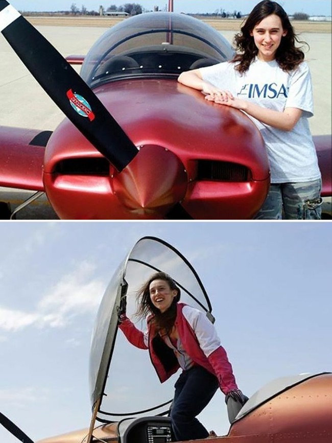 Sabrina Paterski dijuluki The New Einstein oleh majalah Forbes. Ia adalah fisikawan teoritikal asal Amerika Serikat yang membuat mesin pesawat sendiri di usia 14 tahun. Dan di usia 16, Sabrina sudah bisa terbang sebagai test pilot. Ia pun dipuji oleh fisikawan George Takei hingga Chris Brown dan dijanjikan pekerjaan oleh pria terkaya Jeff Bezos. Foto: Istimewa