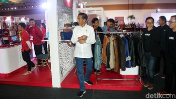 Jokowi memaparkan data yang didapatnya dari survey Google dan Temasek yang menyebutkan bahwa peluang bisnis e-commerce di Indonesia besar. Hingga 2018 saja menurut survey tersebut perkembangan bisnis e-commerce Indonesia naik 114% dari tahun sebelumnya.