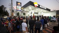 Begini potret kelangkaan BBM di Meksiko, Kamis (10/1/2019) waktu setempat. REUTERS/Daniel Becerril.