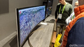 Monitor gaming widescreen LG. (Foto: detikINET/Adi Fida Rahman)