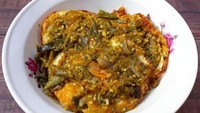 Sambal lado mudo atau sambal cabe hijau yang pedas segar enak juga dipadukan dengan telor ceplok. Foto: Instagram @resep_masakanrumah