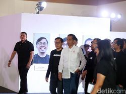 Hadiri Ultah Bukalapak Jokowi Semringah Banget
