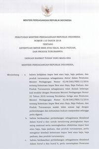 Demi Industri Baja RI, Kemendag Keluarkan Aturan Baru