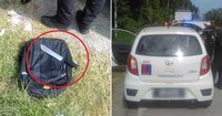 Pemuda Ancam Petugas Polisi Malaysia dengan Pisau. 
