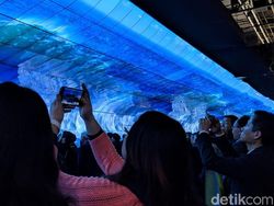 Instalasi Layar OLED LG Sukses Bikin Mata Terpana