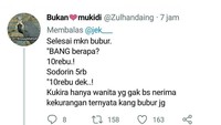 Nah jangan macam-macam sama penjual makanan. Bukan cuma wanita, kalau kurang mah tetap aja ditagih. Foto: Twitter