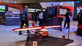 Drone pengantar barang milik JD. (Foto: detikINET/Adi Fida Rahman)