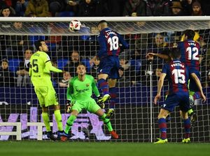 Hasil Copa del Rey: Tanpa Messi-Suarez, Barcelona Dikalahkan Levante